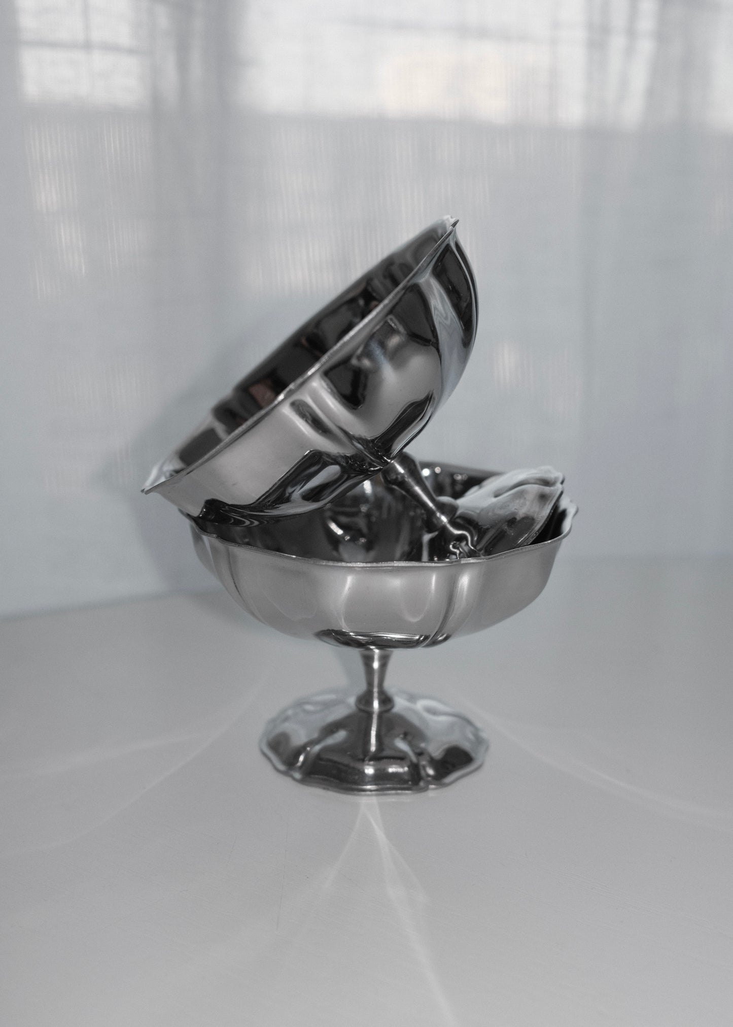 set de 6 coupelles inox