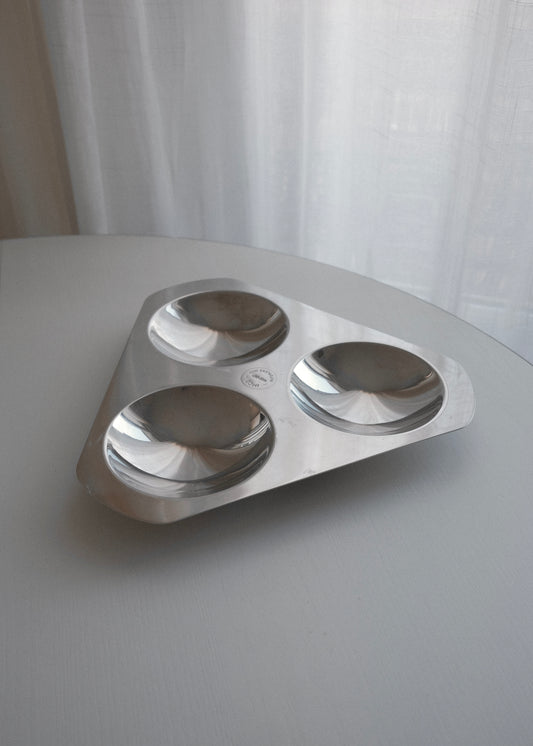 plateau triangulaire chromé Imco