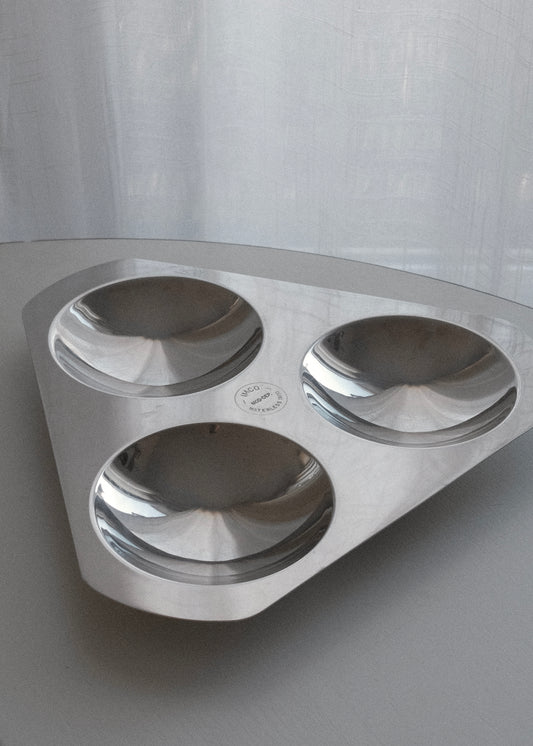 plateau triangulaire chromé Imco