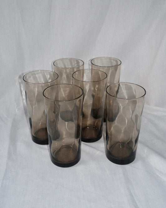 6 verres fumés long drink