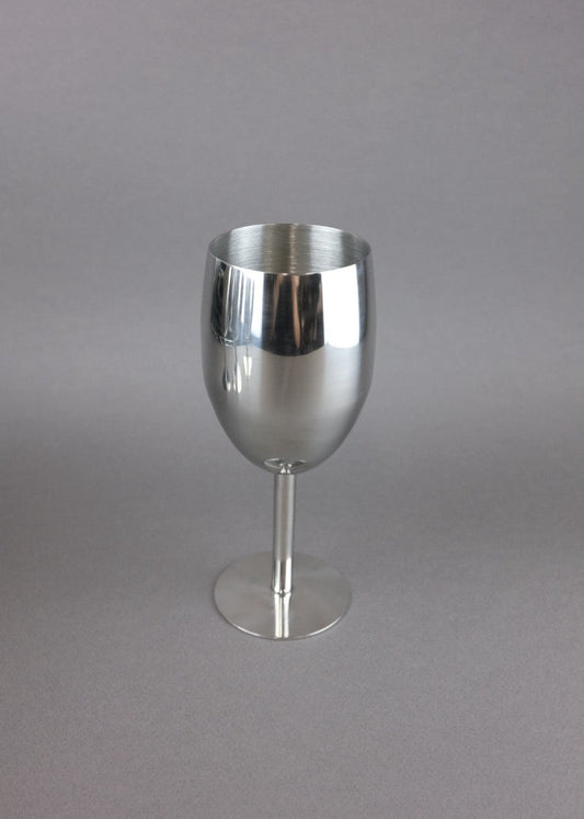 set de 4 verres à vin chromés