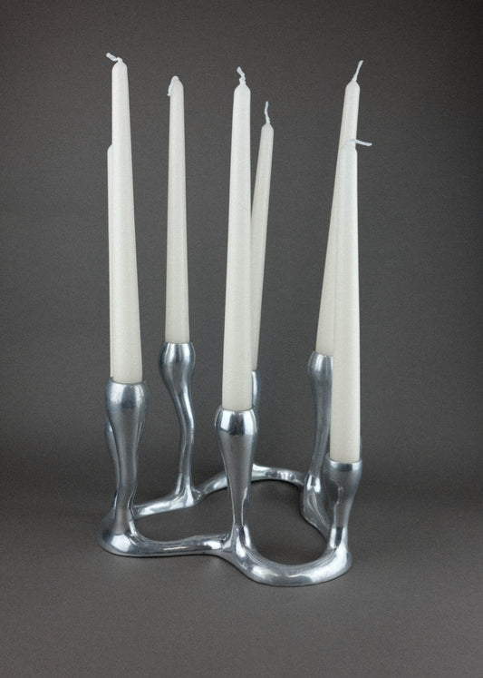 chandelier sculptural en aluminium