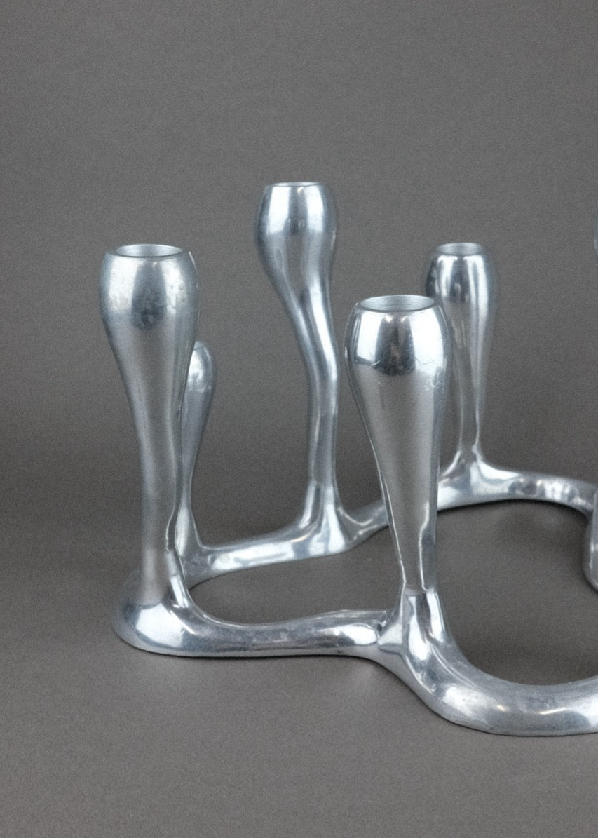 chandelier sculptural en aluminium