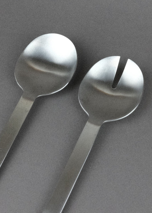 couverts de service en inox brossé