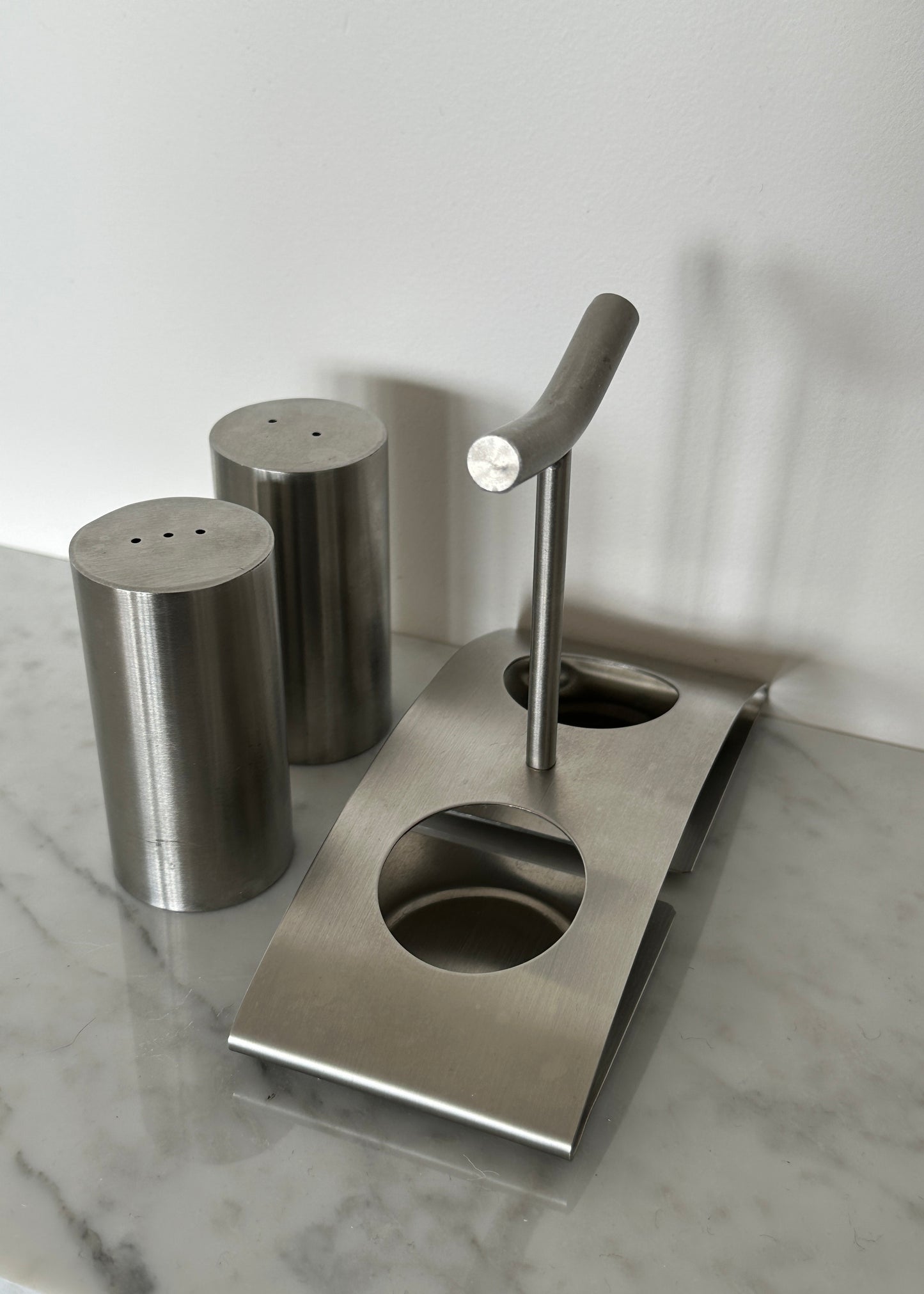 serviteur à sel & poivre inox brossé