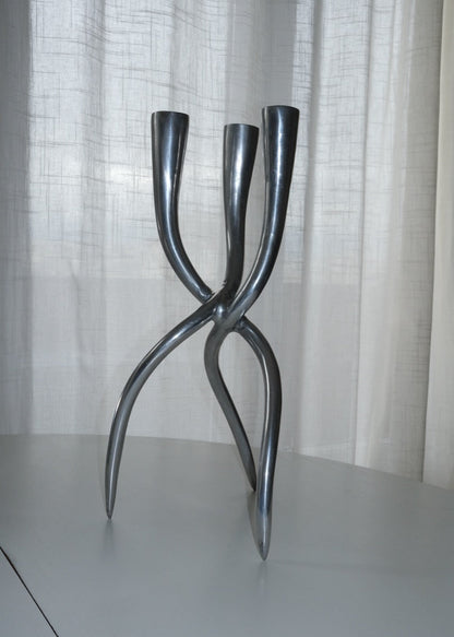 chandelier sculptural fonte d'aluminium