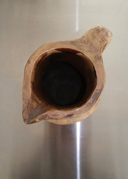 pichet en terre vernissée artisanal