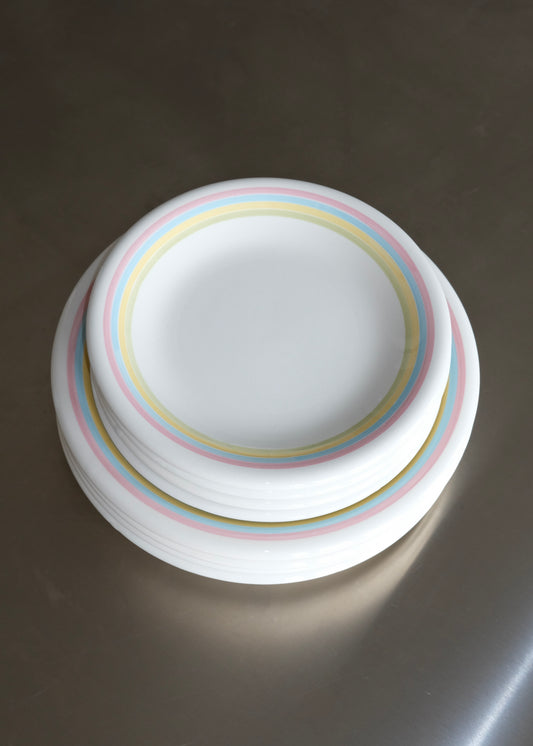 lot 8 assiettes pastelles italiennes