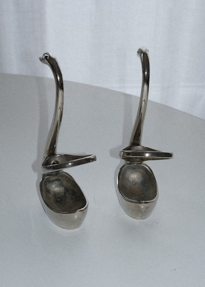 cygne porte-cuillères en métal