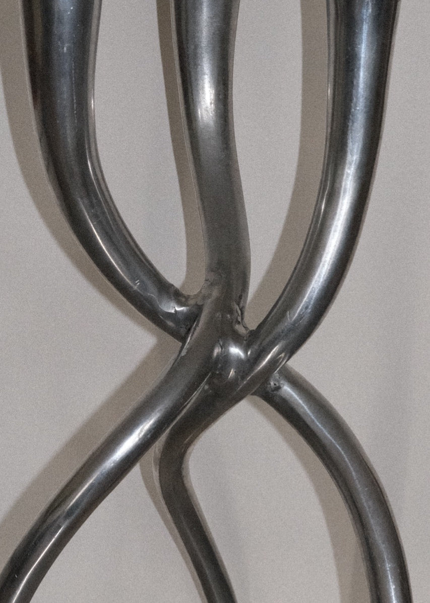 chandelier sculptural fonte d'aluminium