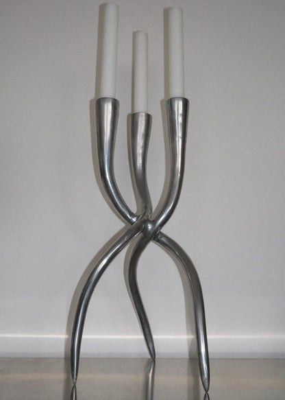 chandelier sculptural fonte d'aluminium