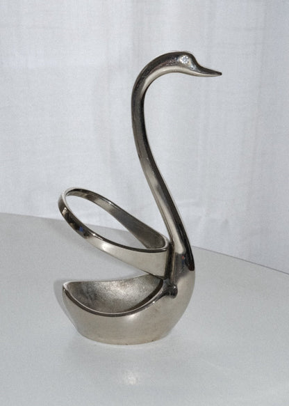 cygne porte-cuillères en métal