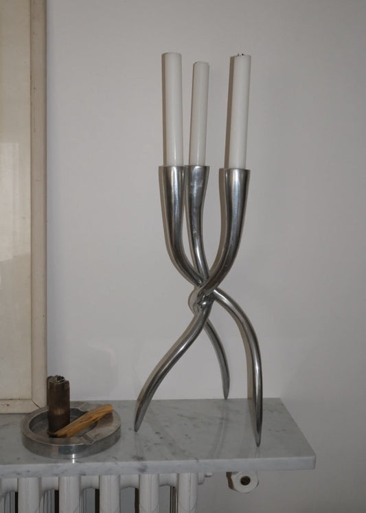 chandelier sculptural fonte d'aluminium