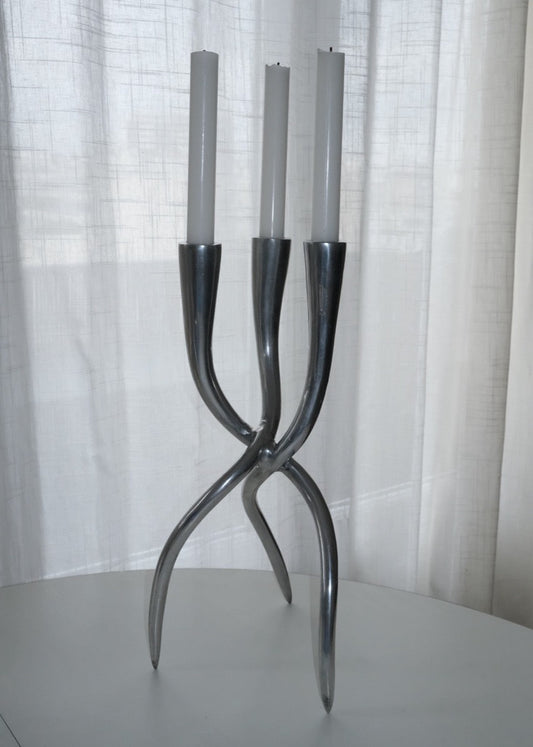 chandelier sculptural fonte d'aluminium