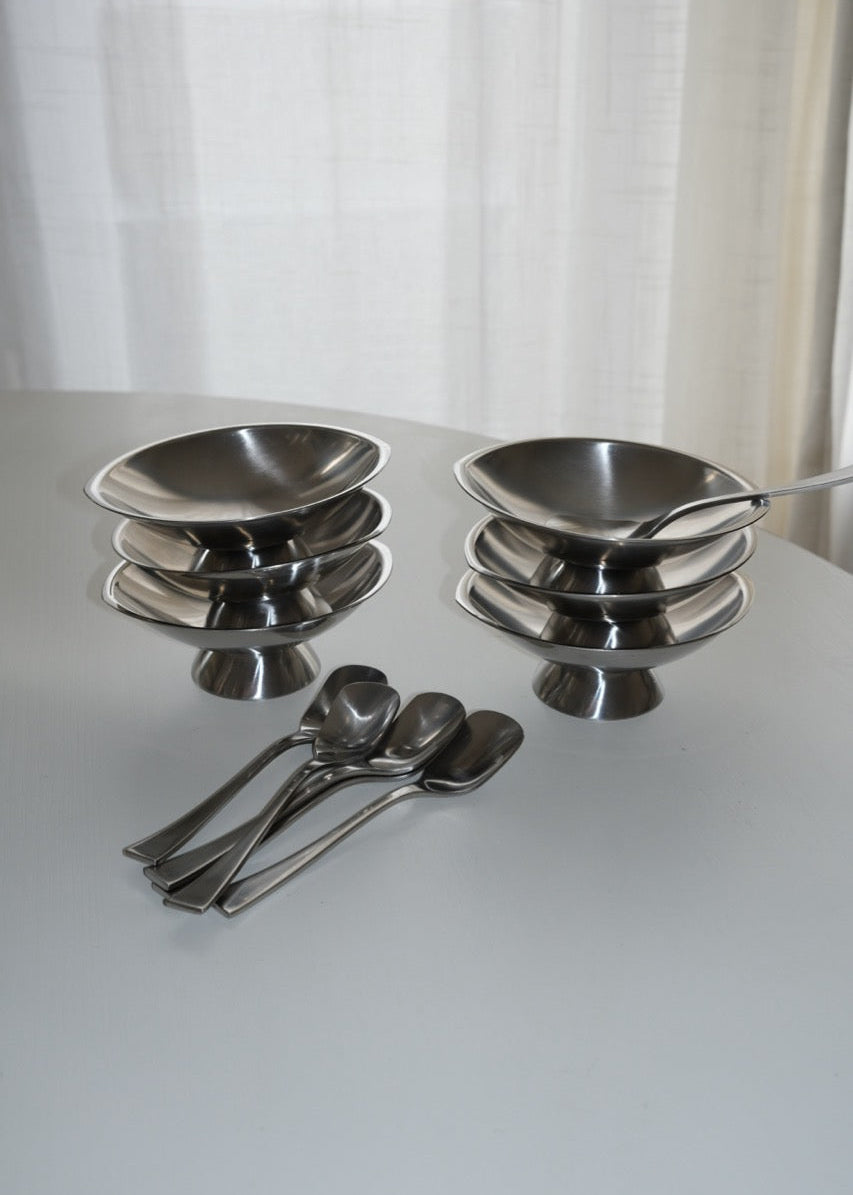 6 coupelles inox Guy Degrenne