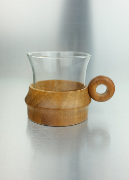 duo de tasses en bois tourné