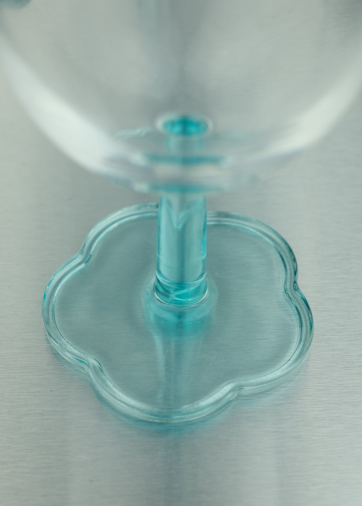 4 verres fleurs bleues