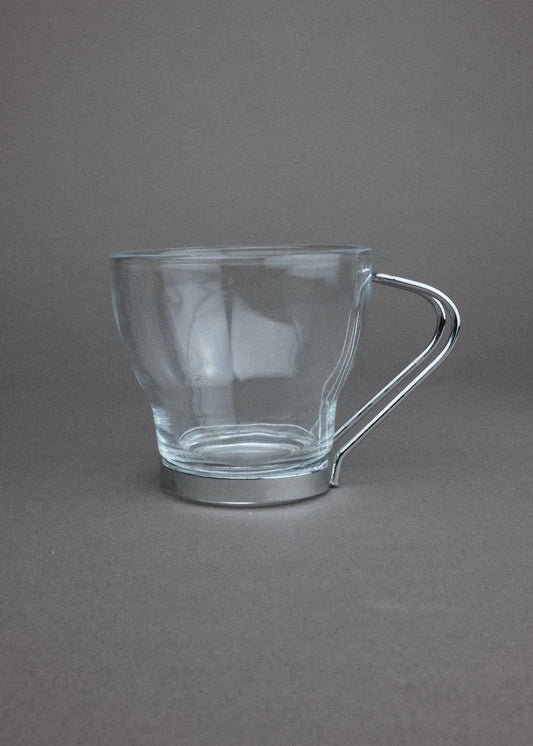4 tasses espresso chromées
