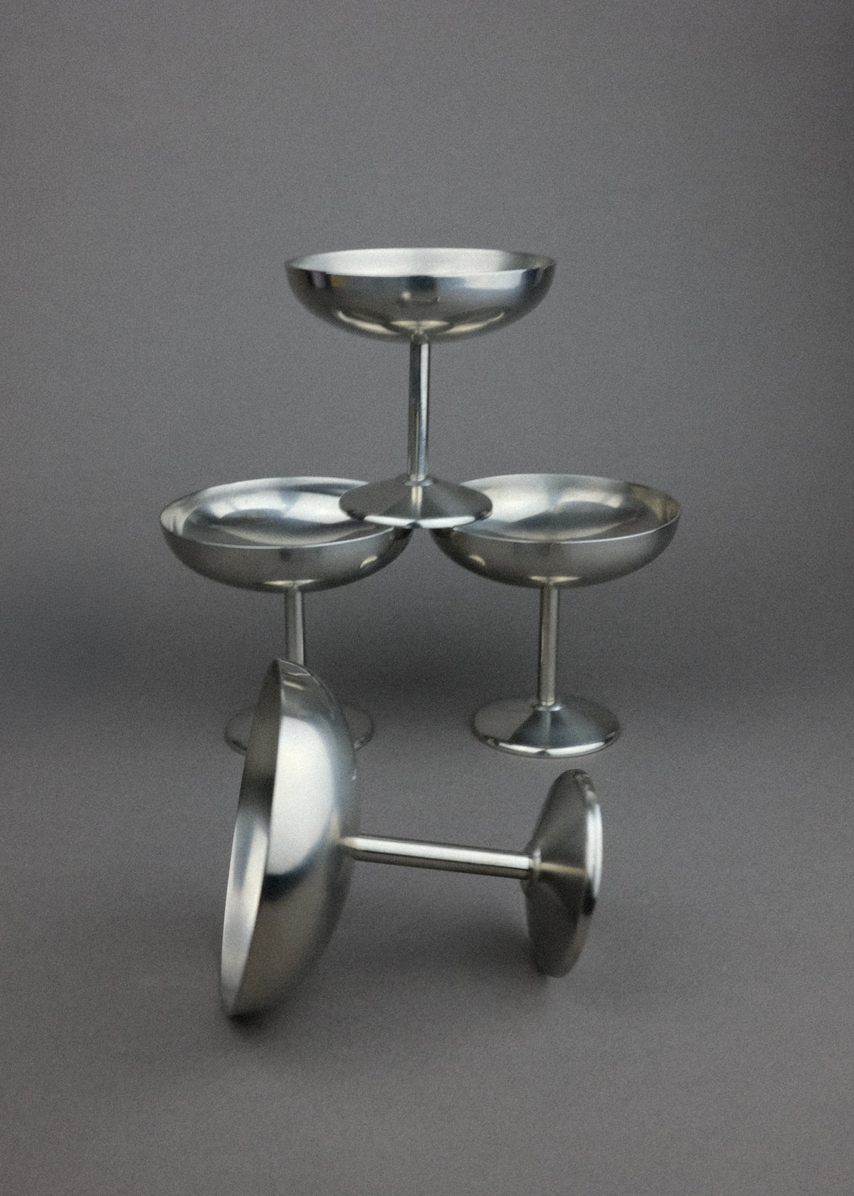 4 coupes inox minimalistes