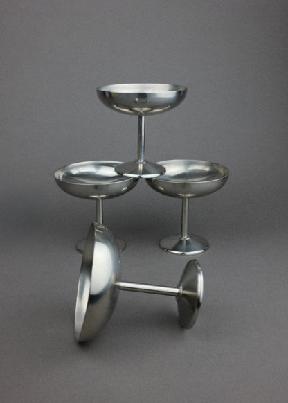 4 coupes inox minimalistes
