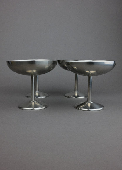 4 coupes inox minimalistes