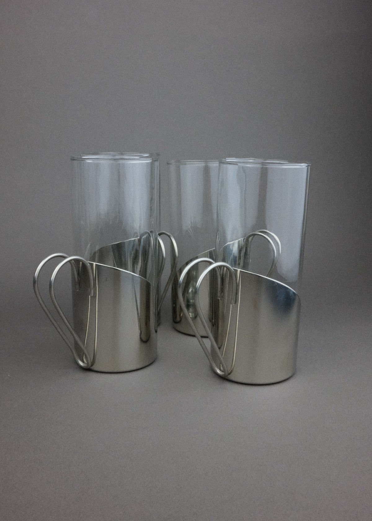 tasse long drink chromée
