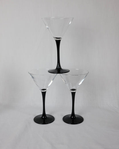6 verres à martini Luminarc "domino"