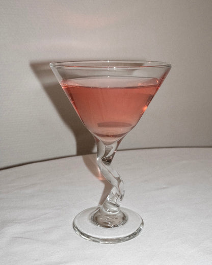 set de 4 verres à martini pied zig zag