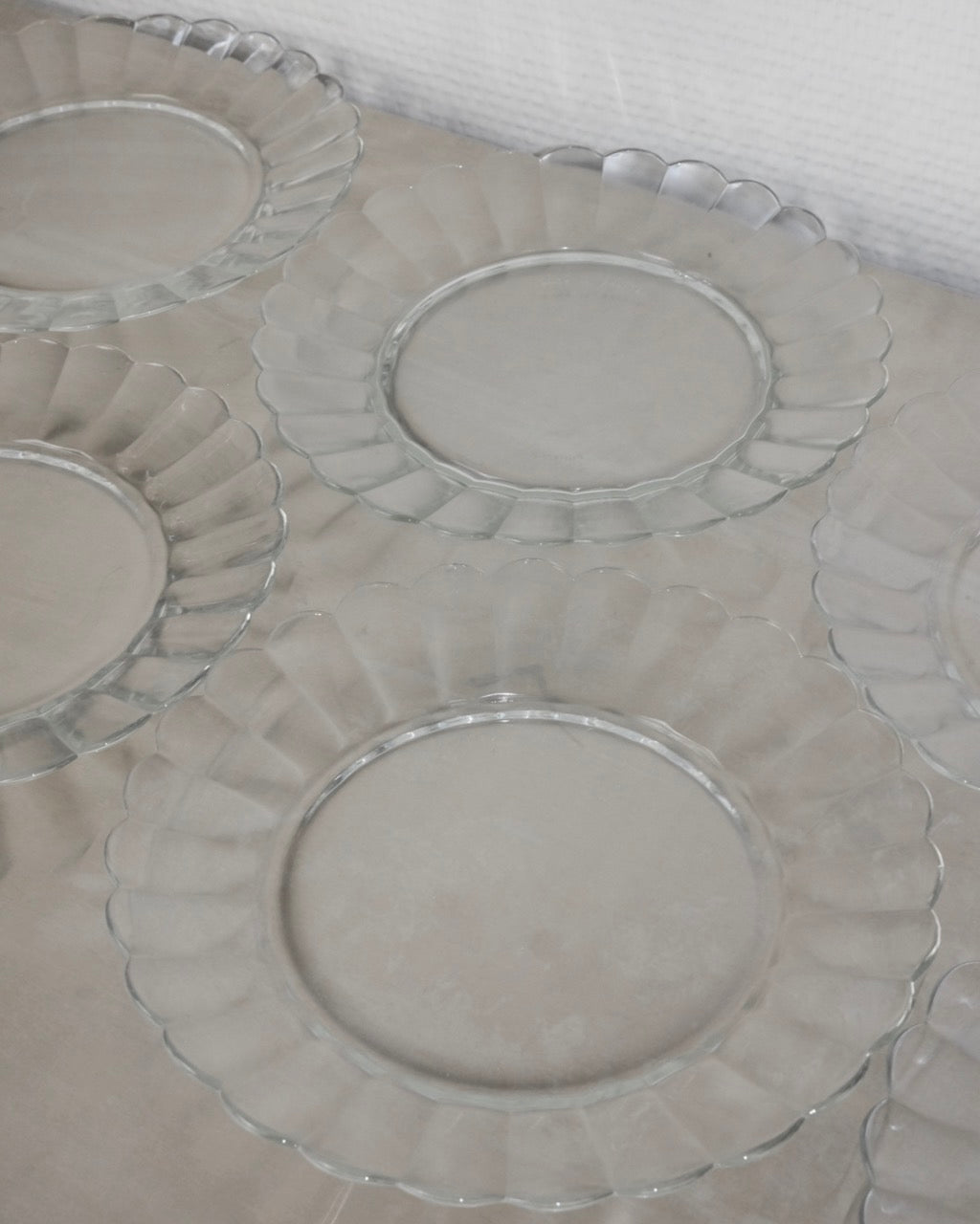 6 assiettes à dessert marguerite Duralex