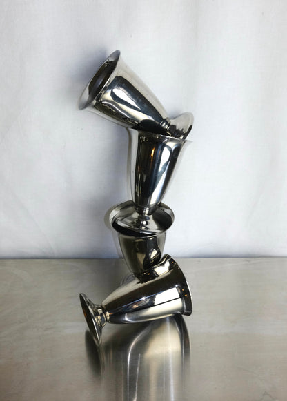 lot de 4 coupes en inox