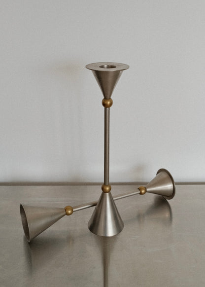duo de bougeoirs "memphis" 1980
