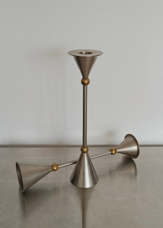 duo de bougeoirs "memphis" 1980