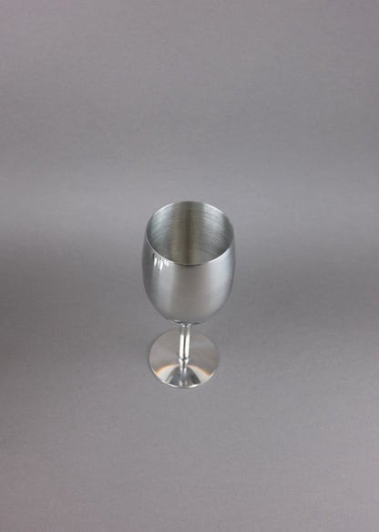 set de 4 verres à vin chromés