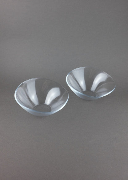 paire de coupelles en verre design moderne