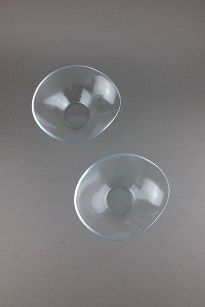 paire de coupelles en verre design moderne