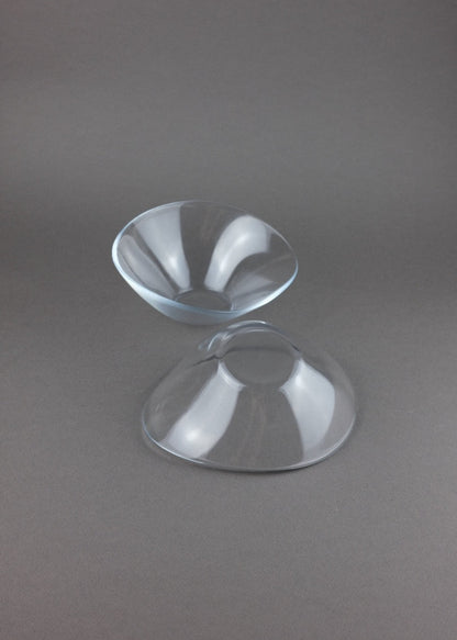 paire de coupelles en verre design moderne