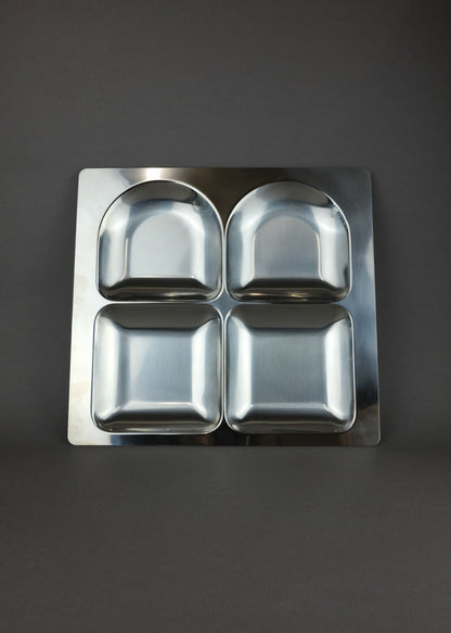 plateau compartimenté AMC en inox