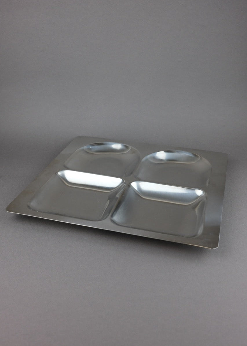 plateau compartimenté AMC en inox