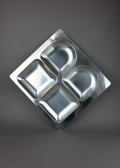 plateau compartimenté AMC en inox