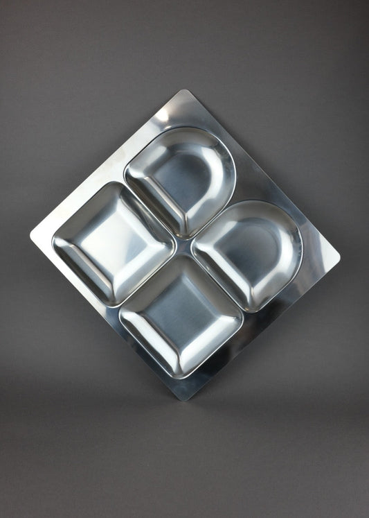 plateau compartimenté AMC en inox