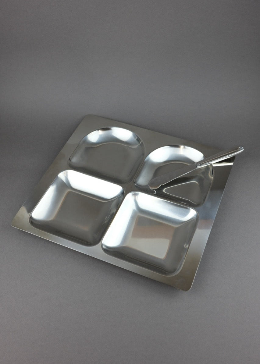 plateau compartimenté AMC en inox