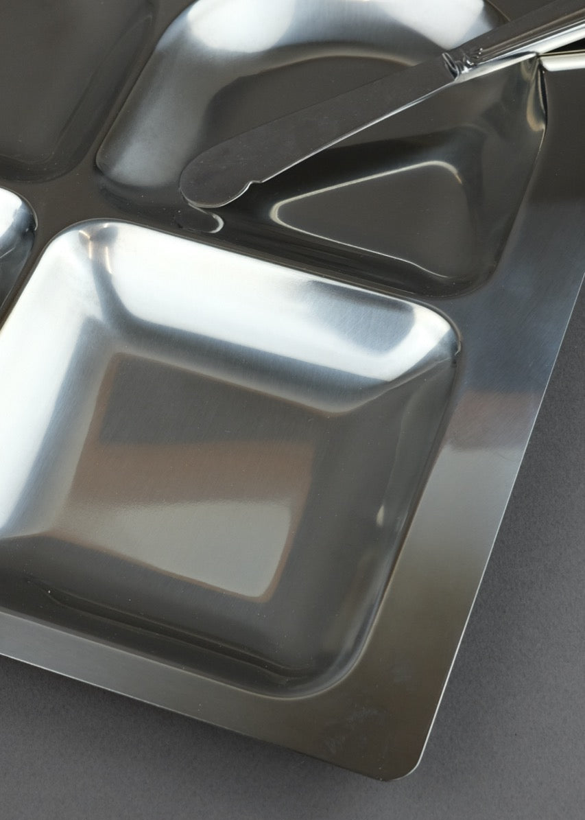 plateau compartimenté AMC en inox