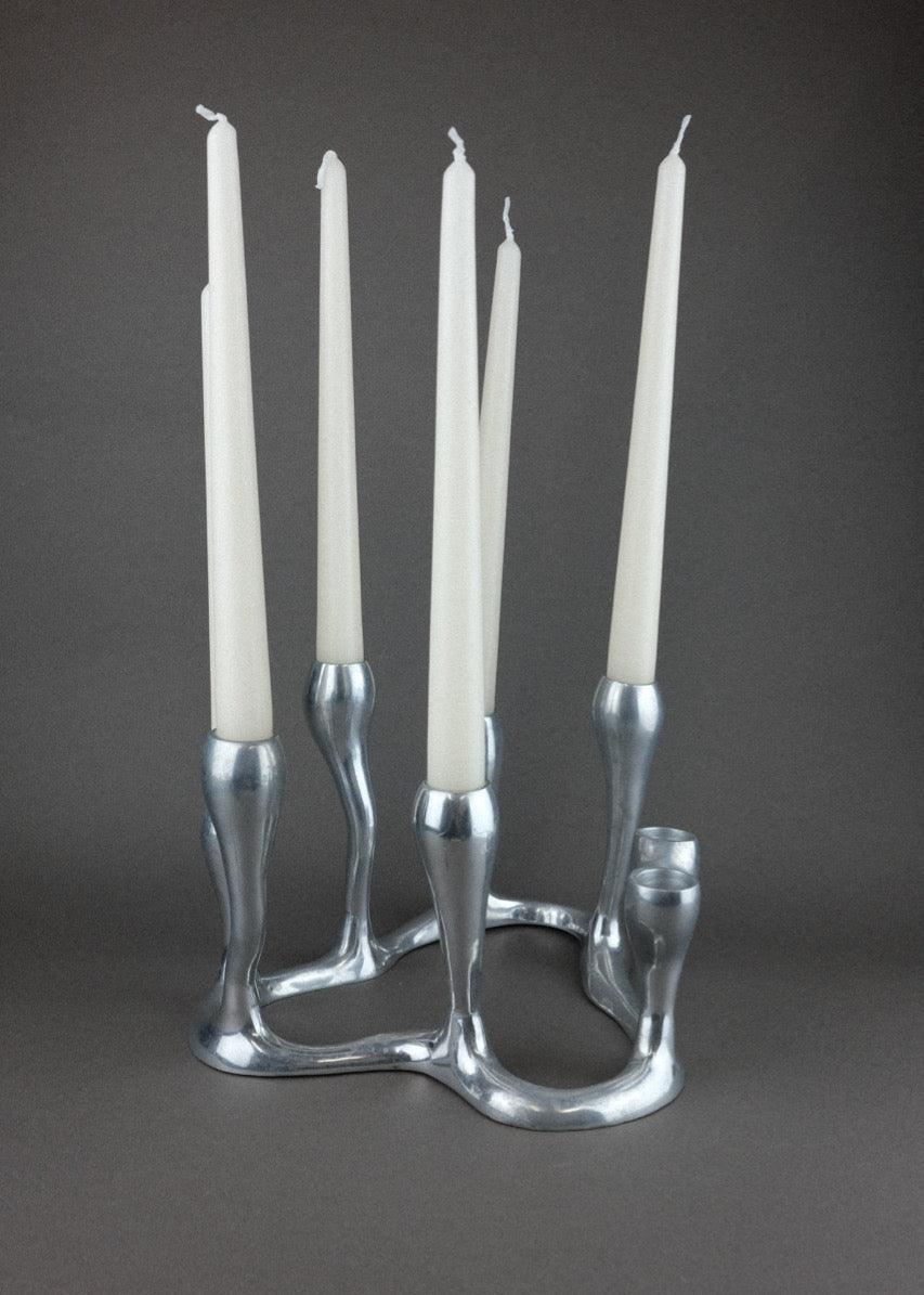 chandelier sculptural en aluminium