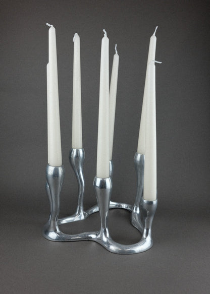 chandelier sculptural en aluminium