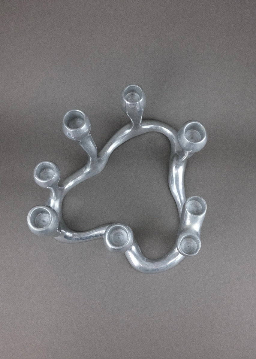 chandelier sculptural en aluminium