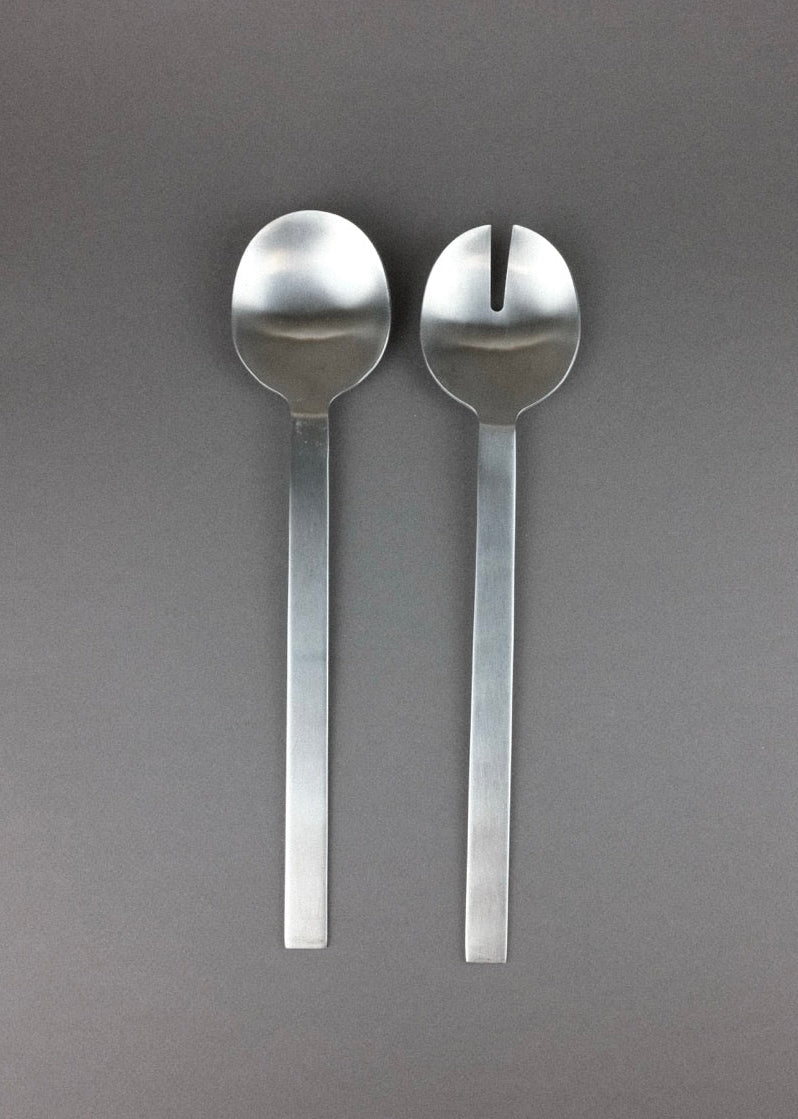 couverts de service en inox brossé