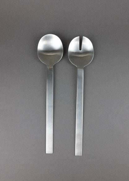 couverts de service en inox brossé