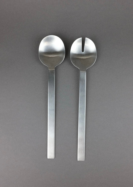 couverts de service en inox brossé