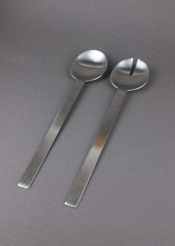 couverts de service en inox brossé