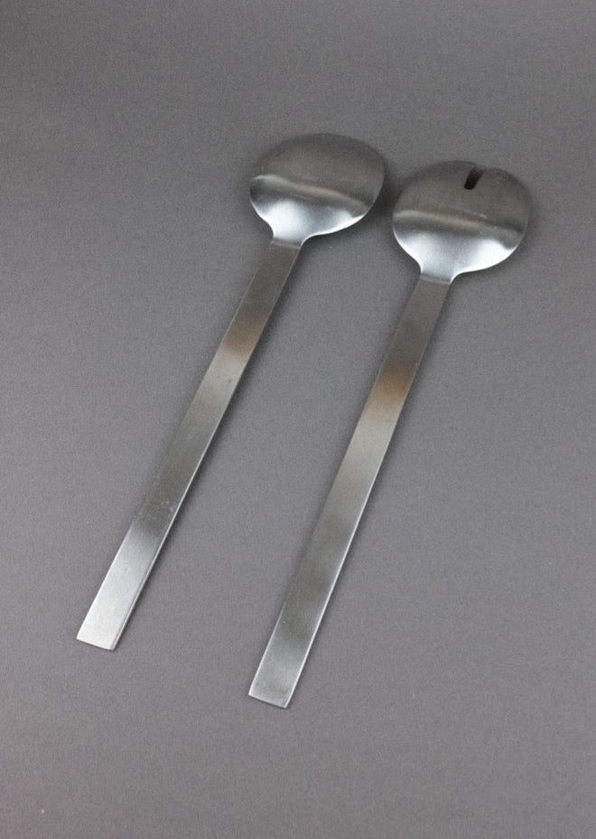 couverts de service en inox brossé